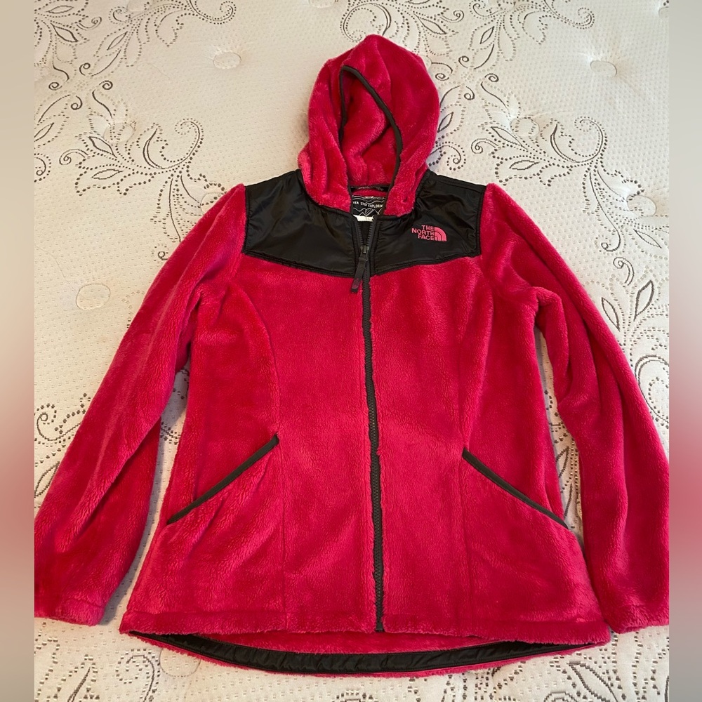 The North Face hot pink osito fleece jacket youth large